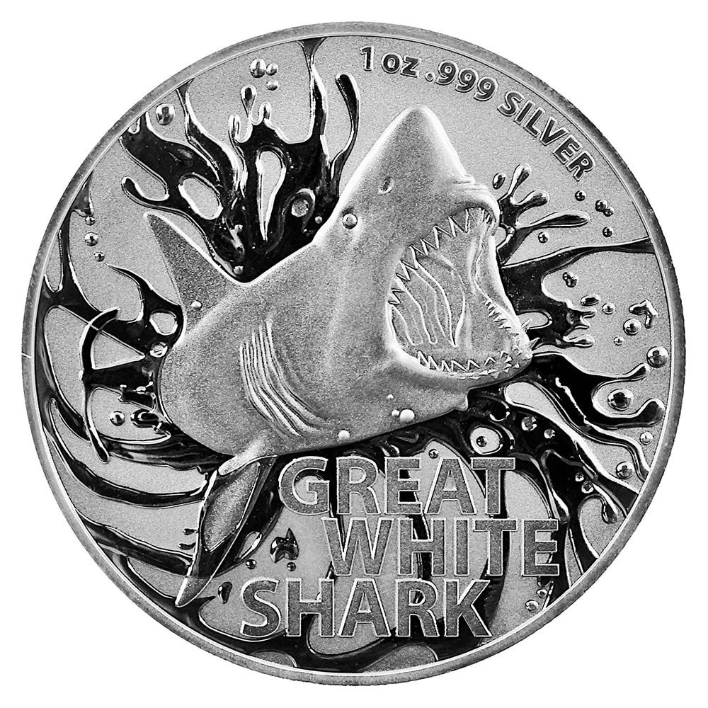 The Perth Mint Australia NEJNEBEZPEČNĚJŠÍ VELKÝ BÍLÝ ŽRALOK 1 oz