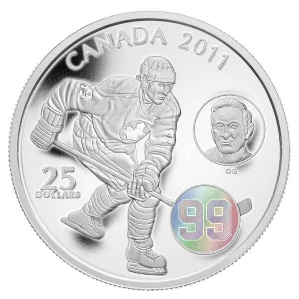Stříbrná mince Wayne a Walter Gretzky 1 Oz 25 CAD 2011 Kanada - Image 3