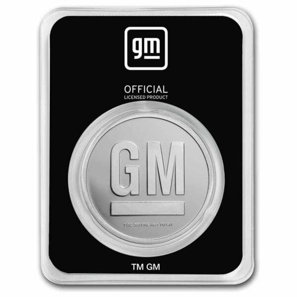Stříbrná mince Logo General Motors (1967-2021) 1 Oz USA - Image 2