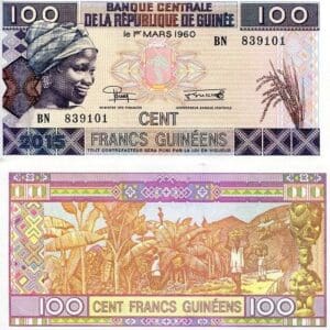 GUINEA 100 franků UNC