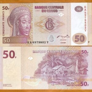 Congo 50 Francs 2013, 2022 P UNC