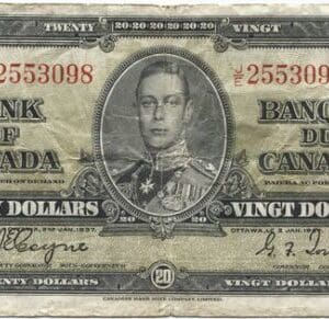 20 dolarů 1937 (George VI)