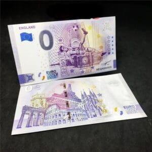 2022 0 Euro fotbalové bankovky Anglie