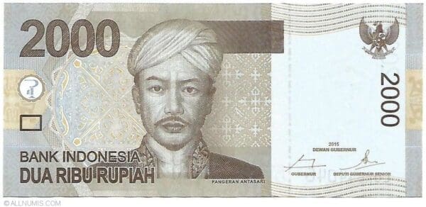 Indonesia 2000 Rupian 2015