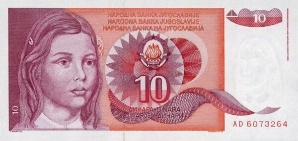 Jugoslávie sada 3 ks 10, 50, 100 Dinara Bankovka - Obrázek 3