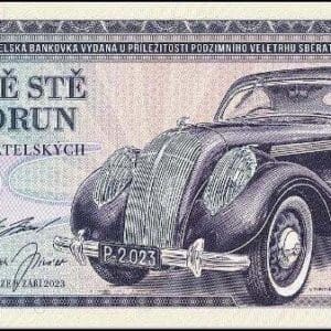 200 korun, Škoda Popular Monte Carlo 1938