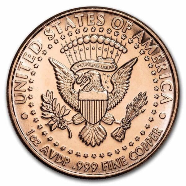 9Fine Mint 1 oz měděná mince - John F. Kennedy - Image 2