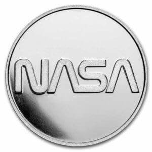 Stříbrná mince NASA Retro 1 oz 10 $ 2022 USA