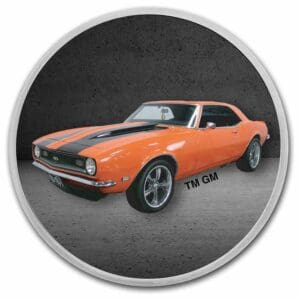 Stříbrná mince Chevrolet Camaro 1 oz USA