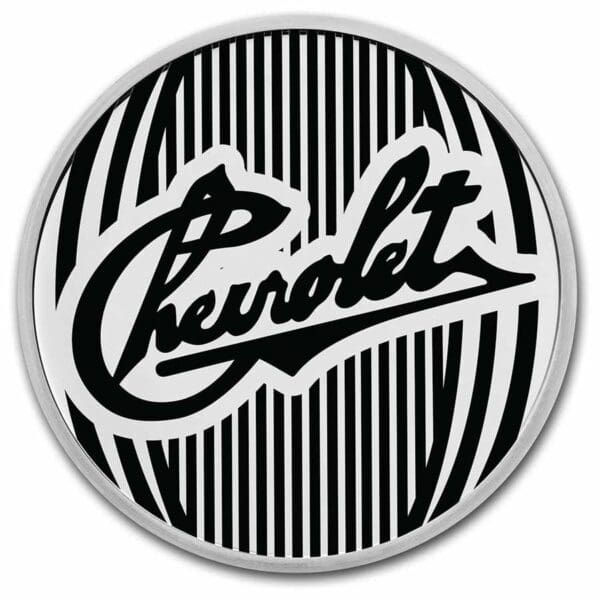 Stříbrná mince Originální logo Chevrolet (1911-1914) 1 oz USA - Obrázek 3