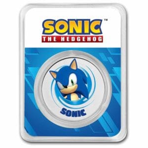 Stříbrná mince Sonic Ježek 1 oz USA