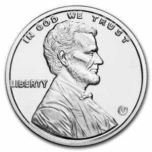 Stříbrná mince Lincoln Penny 1 Oz USA