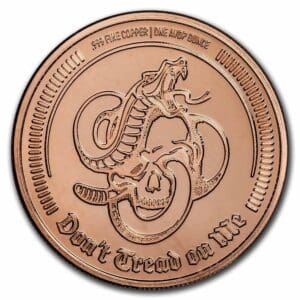 9Fine Mint Měděná mince Don't Tread on Me | Liberty or Death 1 Oz