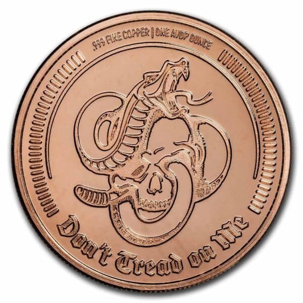 9Fine Mint Měděná mince Don't Tread on Me | Liberty or Death 1 Oz