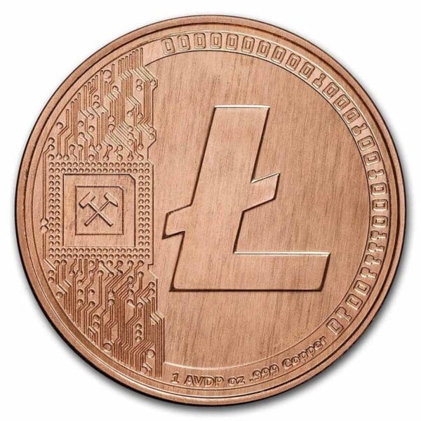 9Fine Mint měděná mince - Litecoin 1 Oz - Image 2