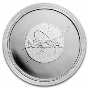 Stříbrné mince NASA Meatball Logo 1 oz 10 $ 2022 USA