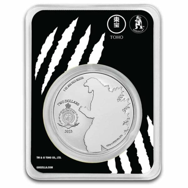 9Fine Mint Mothra 2023 Niue Colorized 1 oz BU - Image 2