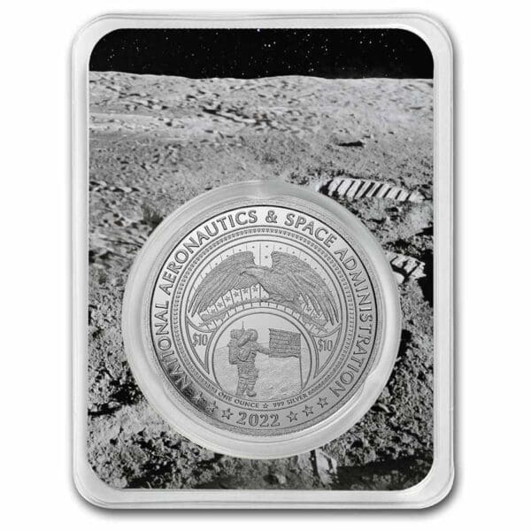 Stříbrná mince NASA Retro 1 oz 2022 USA - Image 2