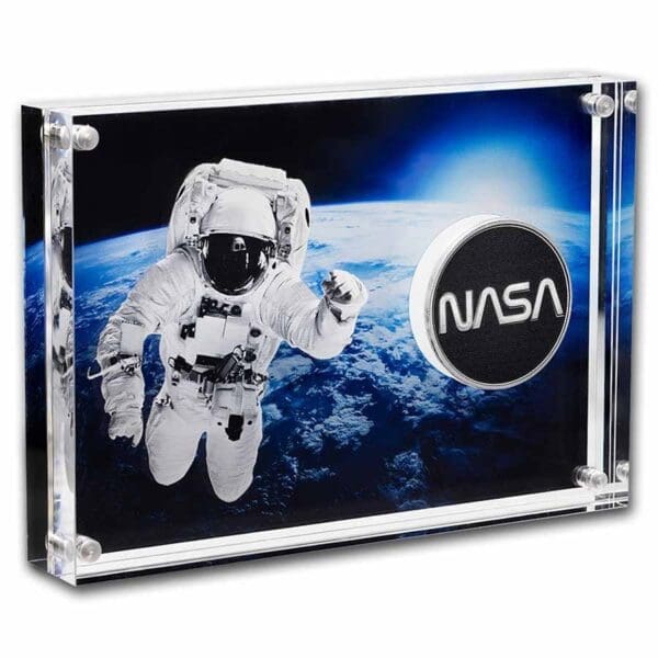 Stříbrná mince NASA Retro Worm 1 oz 10 $ 2022 USA