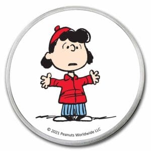 Stříbrná mince Peanuts® Lucy Van Pelt 1 oz Colorized 2021 USA