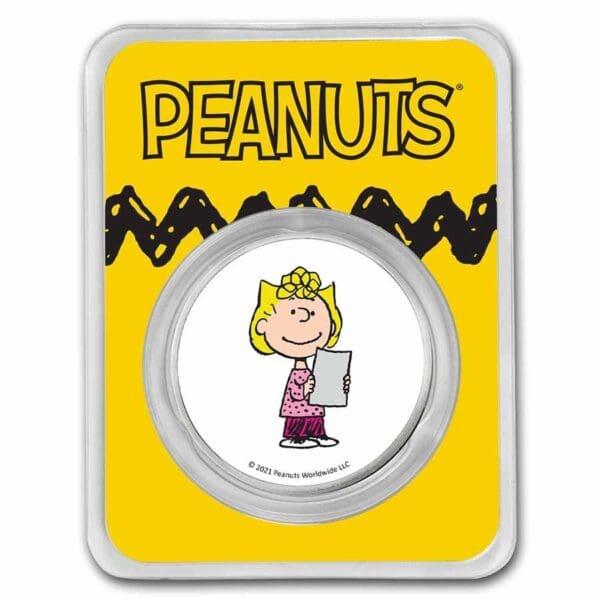 Stříbrná mince Peanuts® Sally Brown 1 oz 2021 USA - Image 2