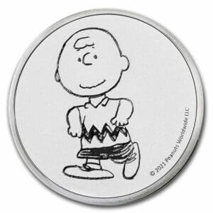 Stříbrná mince Peanuts Worldwide® Charlie Brown 1 oz USA