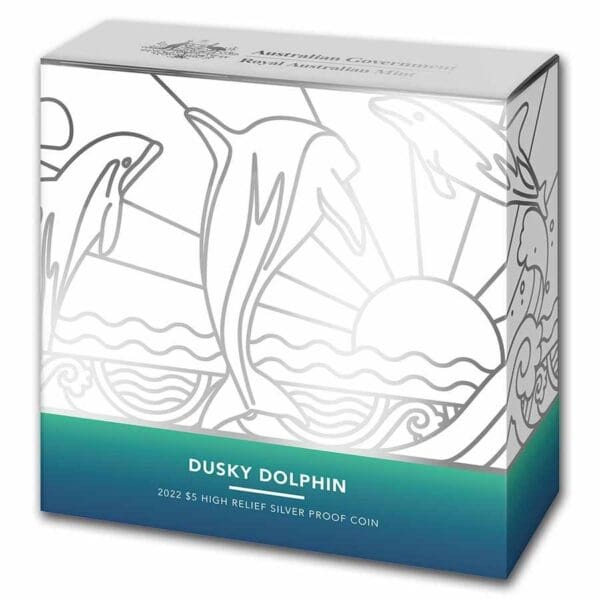 Stříbrná mince Dusky Dolphin 1 oz 5 USD 2022 Austrálie - Image 4