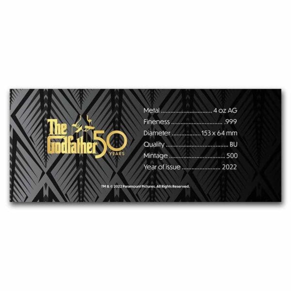 9Fine Mint Slitek The Godfather (Kmotr ) 50th Anniversary (barevný) 4 oz - Image 6