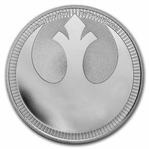 Stříbrná mince Star Wars: Rebel Alliance 1 oz 2 $ 2022 Niue