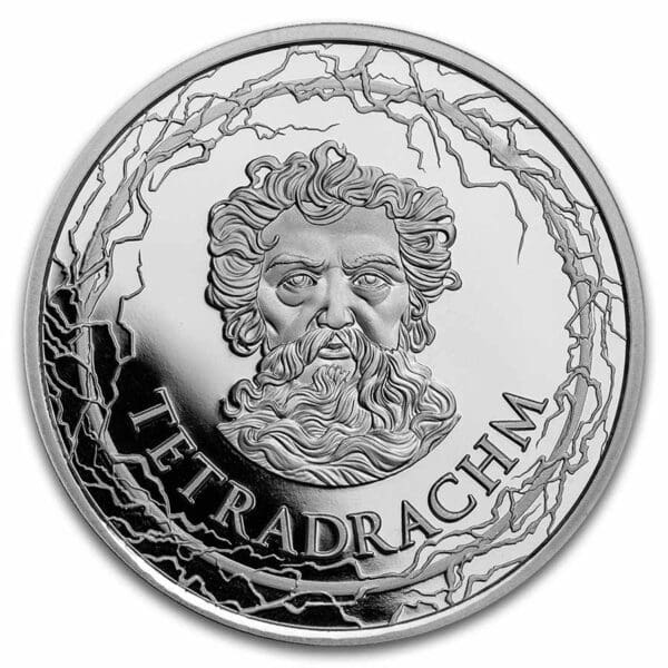 9Fine Mint Stříbrná mince 7 divů světa: Socha Dia v Olympii 1 Oz - Image 2