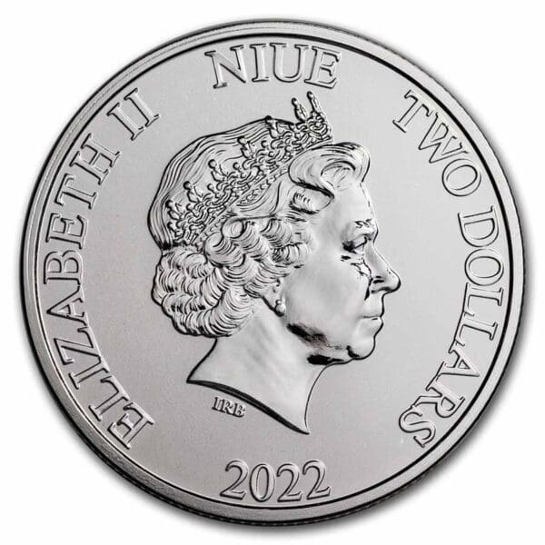 9Fine Mint Stříbrná mince Caribbean Green Monkey (Opice) 1 Oz $1 2023 Barbados - Image 2