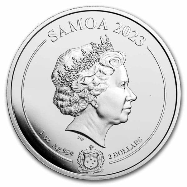 9Fine Mint Stříbrná mince Golden Eagle 1 Oz 2023 Samoa BU - Image 2