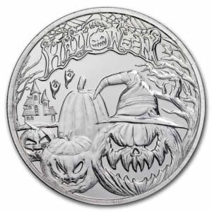 9Fine Mint Stříbrná mince Halloween 1 Oz