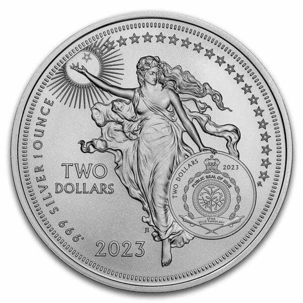 9Fine Mint Thomas Edison BU 2023 Niue 1 oz - Image 2