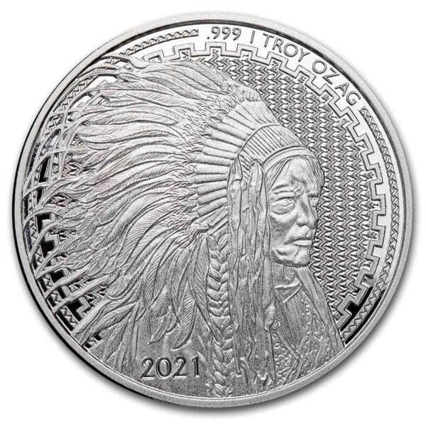 Stříbrná mince Liberty  Trade Buffalo 1 Oz 2021