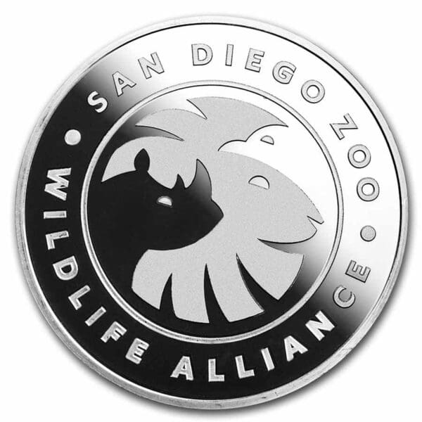9Fine Mint Zoo San Diego Nosorožec 1 Oz - Image 2
