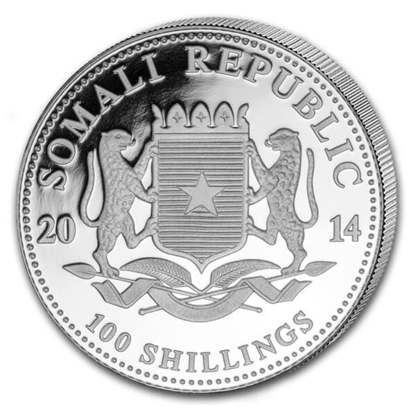 Bavarian Mint 2014 Somalsko 1 Oz Slon ( Barva ) - Image 2