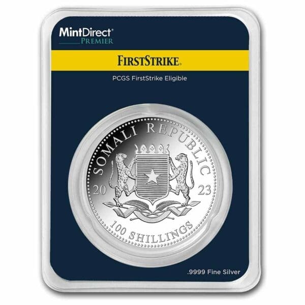 Bavarian Mint Stříbrná mince Leopard (MD® Premier + PCGS FS) 1 Oz Somálsko 2023 - Image 2