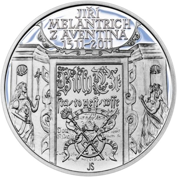 Stříbrná Mince 500. výročí narození Jiřího Melantricha z Aventina 13 g 200 Kč 2011 Česka Republika proof - Image 2