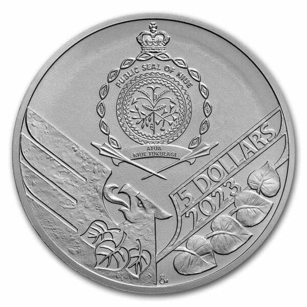 Česká mincovna Stříbrná mince Stříbrný Český Lev 2 Oz $2 2023 Niue BU - Image 2