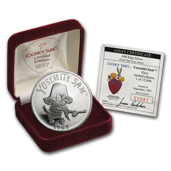 Highland Mint Looney Tunes Yosemite Sam Proof 1 Of - Image 3