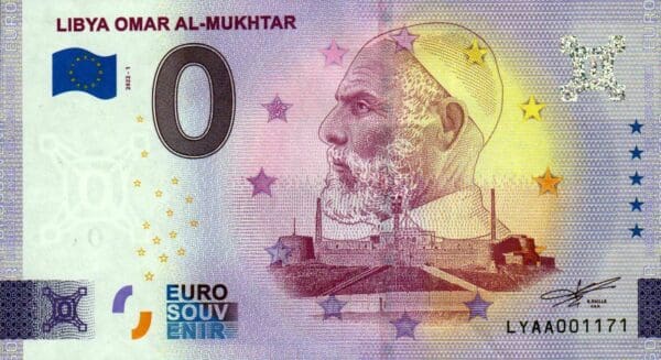 0 euro LIBYA OMAR AL-MUKHTAR