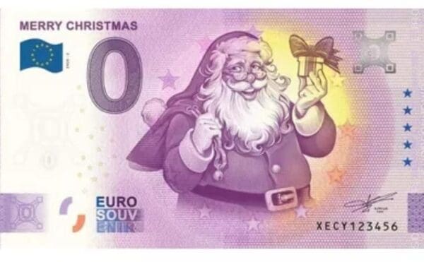 0 euro MERRY CHRISTMAS