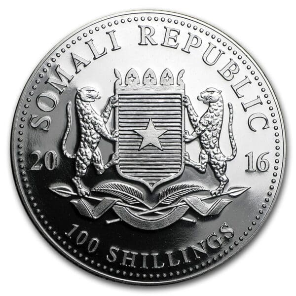 Kolorovaný slon africký 1 Oz Proof - Image 2