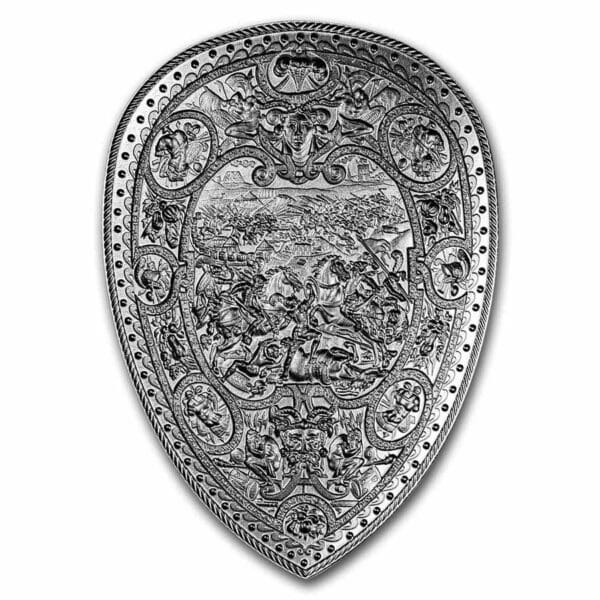 KOMSCO Stříbrná mince Henry II Shield Stackable 2 Oz Jižní Korea - Image 2