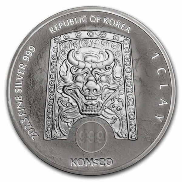 KOMSCO Stříbrná mince ZI:SIN Lepus 1 Oz 2023 Jižní Korea BU - Image 2