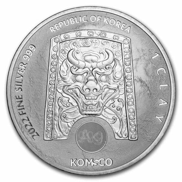 KOMSCO Stříbrná mince ZI:SIN Tigris BU 1 Oz Jižní Korea 2022 - Image 2