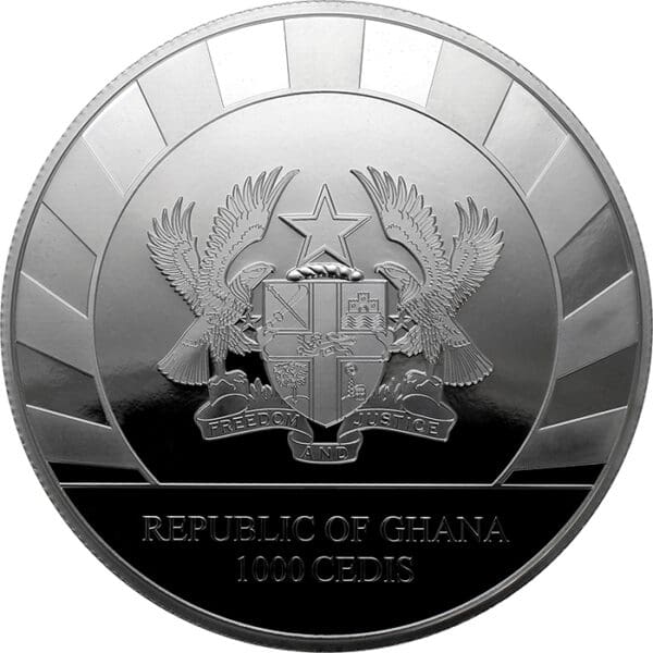 Leipziger Edelmetallverarbeitung 2019 Ghanská republika Doba ledová - Jelen obrovský 2019 1 000g - Image 2