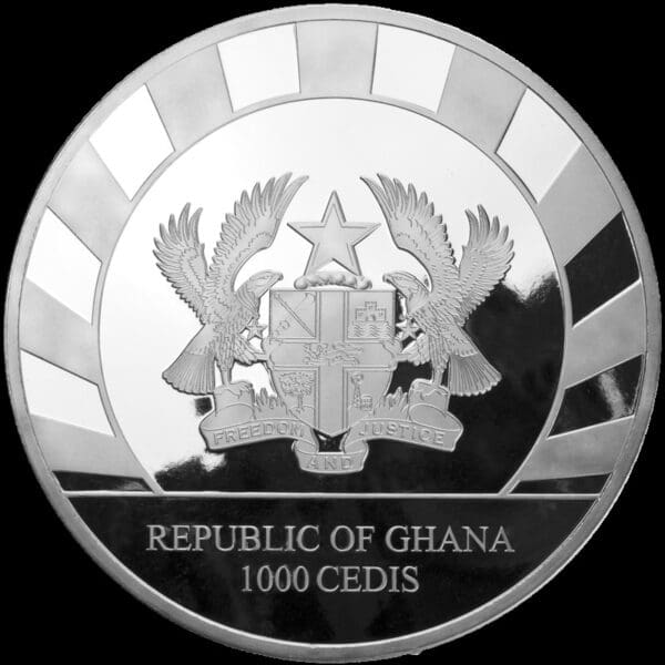 Leipziger Edelmetallverarbeitung 2019 Ghanská republika Doba ledová - Mamut 1 000g - Image 2