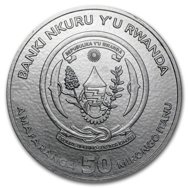 Mayer Mint GMBH Stříbrná mince 2011 Rwanda African Zebra BU - Image 2